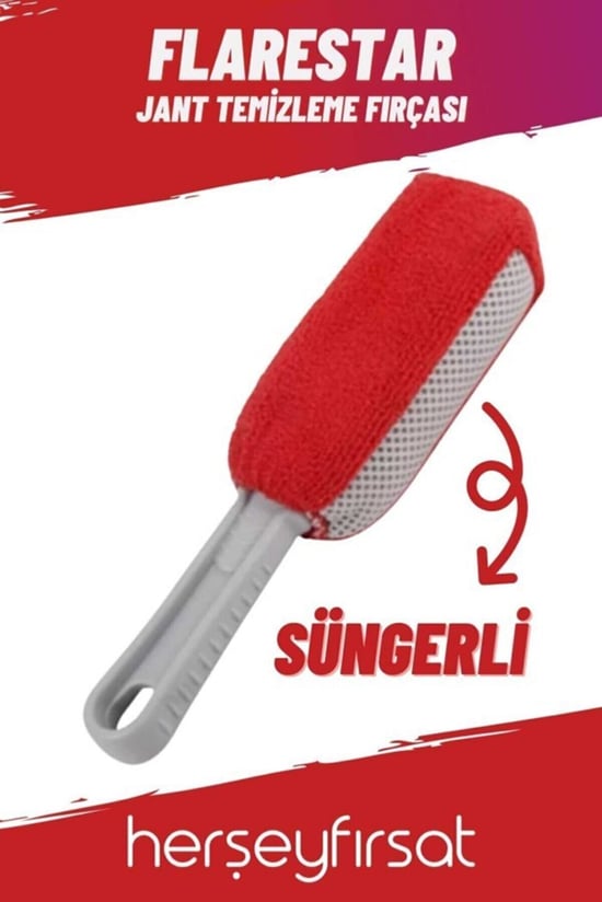 HERŞEYFIRSAT Flarestar Süngerli Jant Temizleme Fırçası