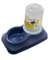Petplast'art Hazneli Kedi Mama & Su Kabı 1,5lt Mavi