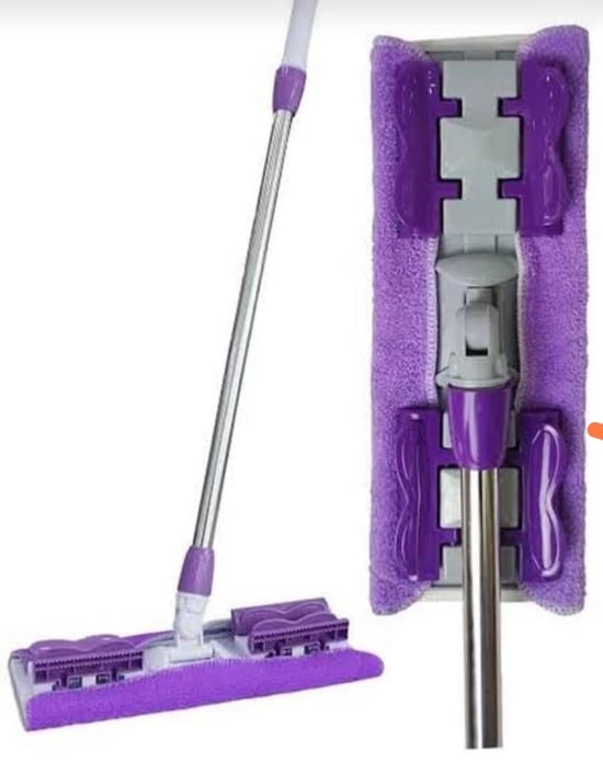 Mandallı Mop Set Duvar Silme Lüx Mop Renkli