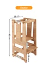 Ahşap Montessori Çocuk Öğrenme Kulesi Merdiveni
