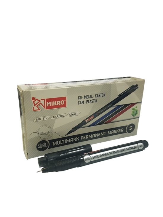 MIKRO MK-419 CD KALEMI [S] SIYAH 12LI