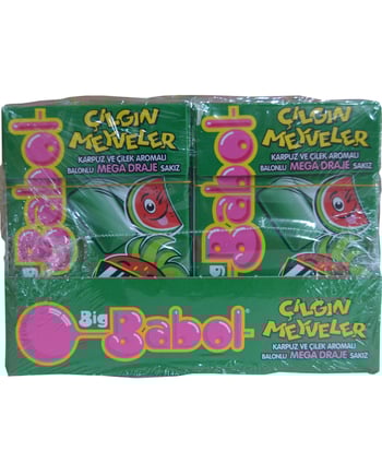 	Big Babol,karpuz çilek,Karpuz Çilek sakız,sakız,b,g babol sakız,36 gr,12'li,toptan satış, toptan gıda
