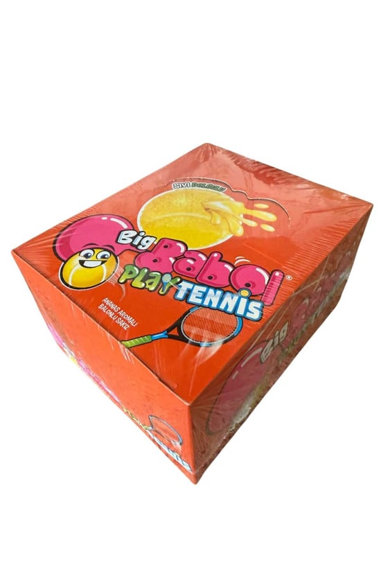 Big Babol Play Tennis Sıvı Dolgulu Ananas Aromalı Sakız 28 Adet x 20 g