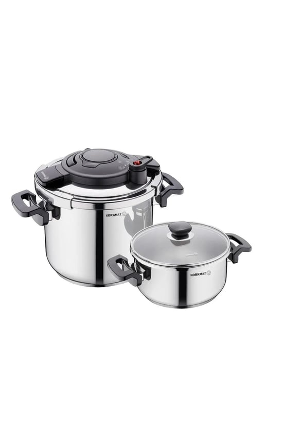 KORKMAZ Alessa 4 Parça Düdüklü Tencere Seti A178
