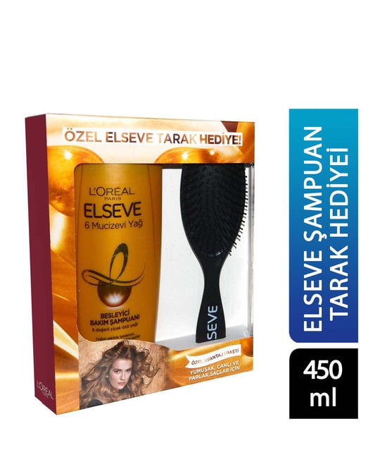 Elseve Şampuan 450 ml Mucizevi Yağ + Tarak Hediyeli