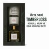 Düşler Bahçesi çubuklu oda kokusu 100 ml  ve kokulu mum set  120 gr ( TIMBERLOS ÖZEL SERİİ )