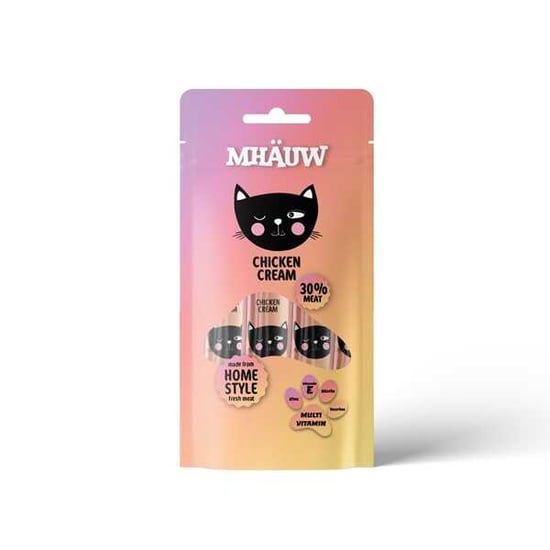 Mhauw Multi Vitamin Tavuklu Kedi Kreması 4'lü Ambalaj