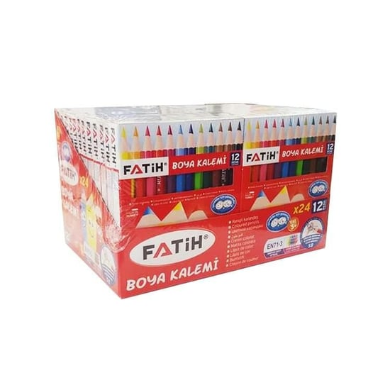 Fatih 12 Renk 1/2 Yarim Boy Boya Kalemi  33012