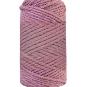 P Parla Pamuk Makrome 4 mm İp  Gül Kurusu