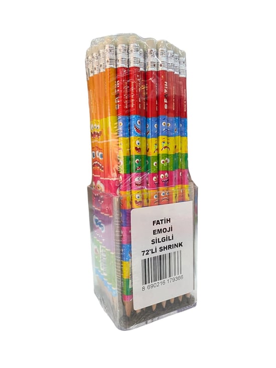 Fatih Emoji 72'li Silgili Kurşun Kalem 17935