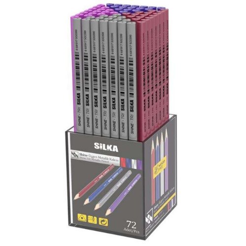 Si̇lka Üçgen Metali̇k Kurşun Kalem