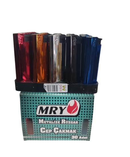 Mry Metalize Rüzgar Çakmak Metal Parlak Renkli