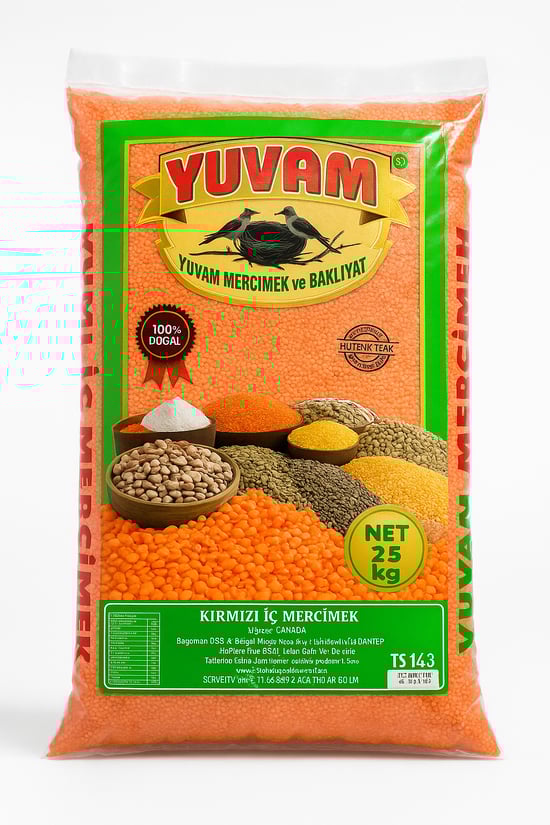 Yuvam Mercimek 25 Kg