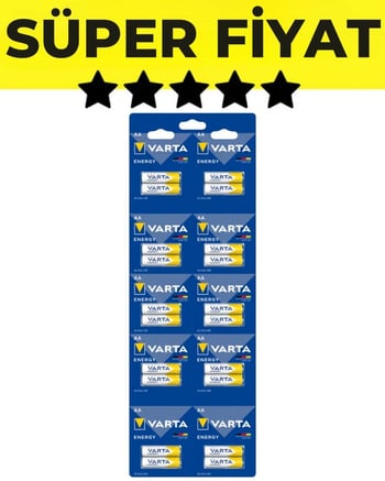 Varta Energy AA Kalem Pil 10X2 Kartela