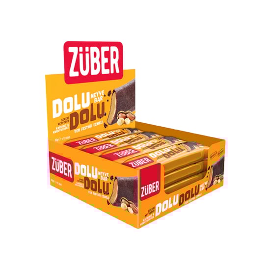 Züber Dolu Dolu Yer Fıstığı Ezmeli Meyve Bar 30 gr
