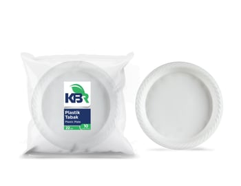 KBR Plastik 22 Cm Tabak 10 Lu