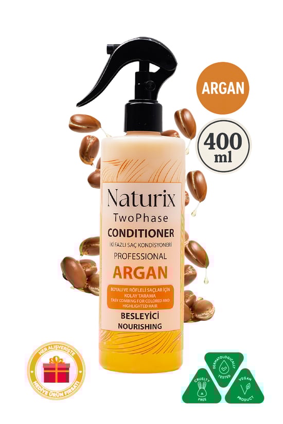 Naturix Argan Yağlı Iki Fazlı Saç Bakım Ve Fön Suyu 400 ml