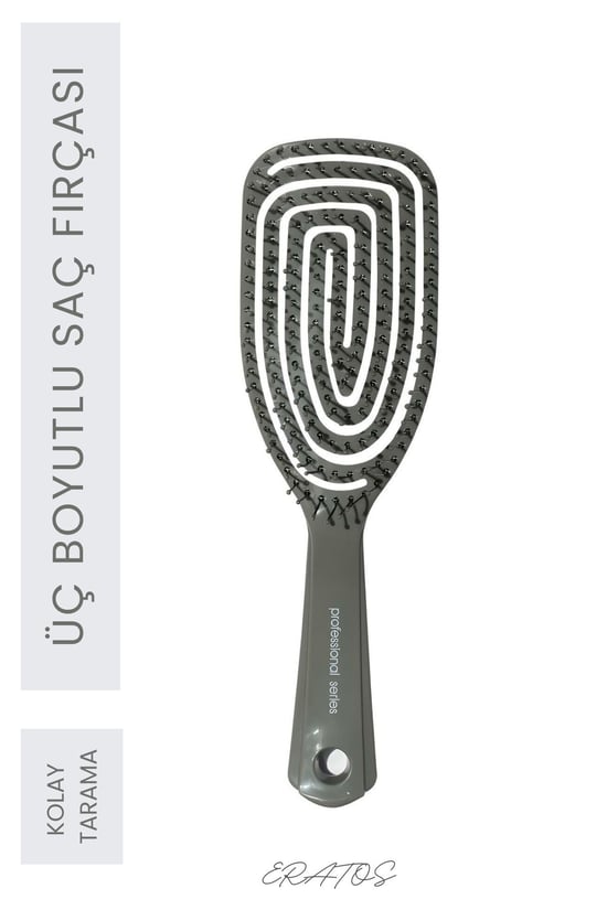 Üç Boyutlu Saç Fırçası-Kolay Tarama