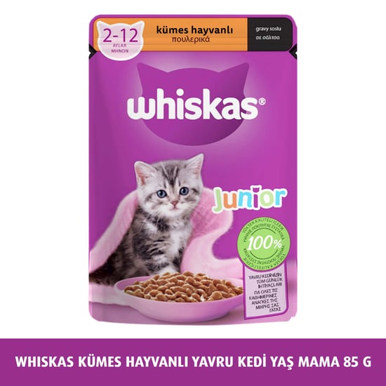 Whiskas Yavru Kümes Hayvanlı Poşet Mama 85 gr