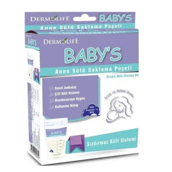 Denizpharma Dermolife Babys Anne Sütü Saklama Poşeti 20 Adet