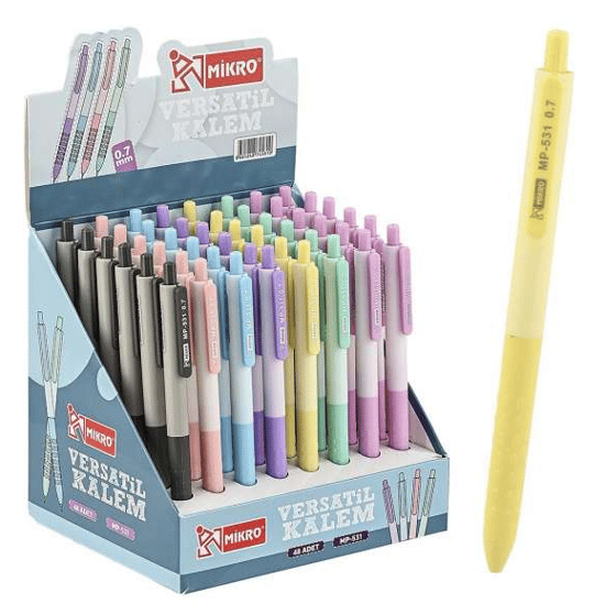 Mikro MP-531 Standlı Versatil Kalem 0,7MM 48 Adet