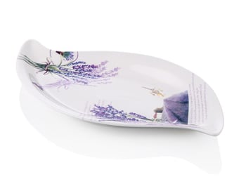 NOBLE LİFE LAVANTA DESEN YAPRAK SERVİS 35 CM