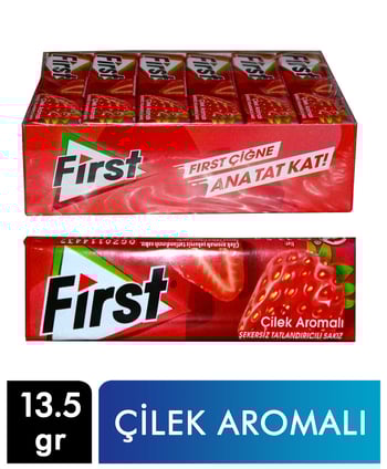 First,First Duo Çilekli 13,5 Gr 24 Adet,sakız ürünleri,sakız çeşitleri,çilek aromalı sakız,sakızlar,first sakız,aburcubur,aromalı sakızlar,toptan satın al,toptantr,toptan mağazacılık