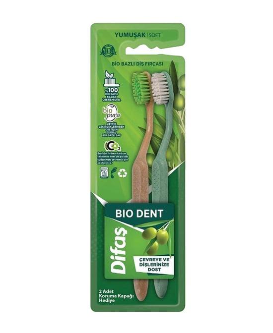 Difaş Bio Dent Yumuşak Diş Fırçası 2'li