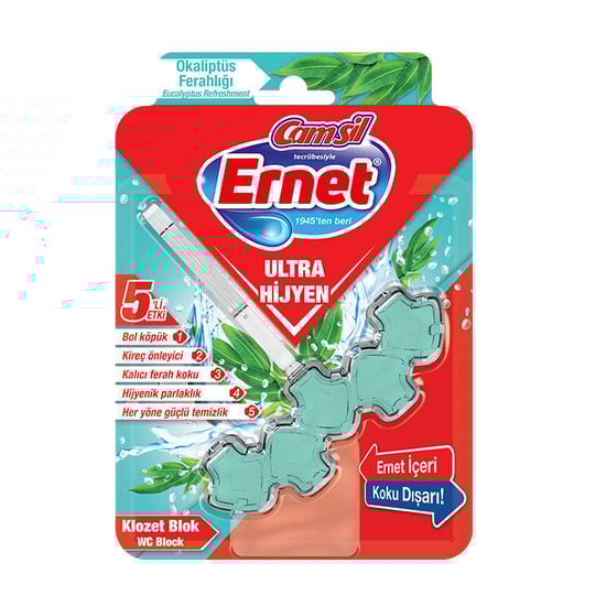 Ernet Ultra Hijyen Klozet Blok Okaliptus Ferahlığı
