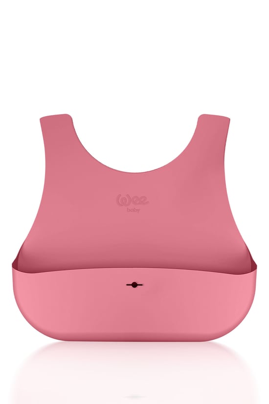 Wee Baby Nanninom Silikon Mama Önlüğü Pembe
