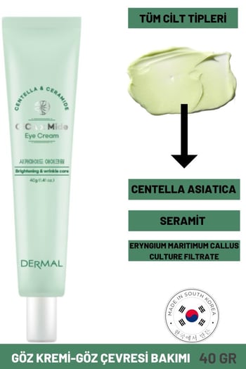 Dermal CICA x Mide Centella Asiatica ve Seramid Özlü Eye Cream Gö