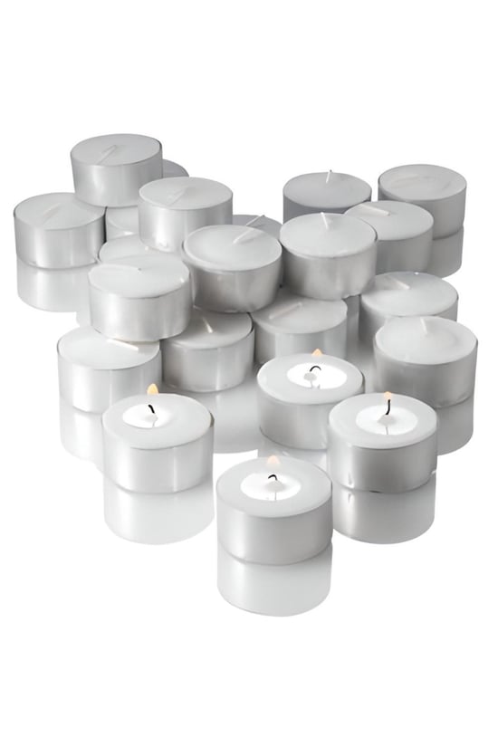 Tealight Mum 50 Li 4 Saat Yanan Buhurdanlık Parti Ve Özel Günler Için