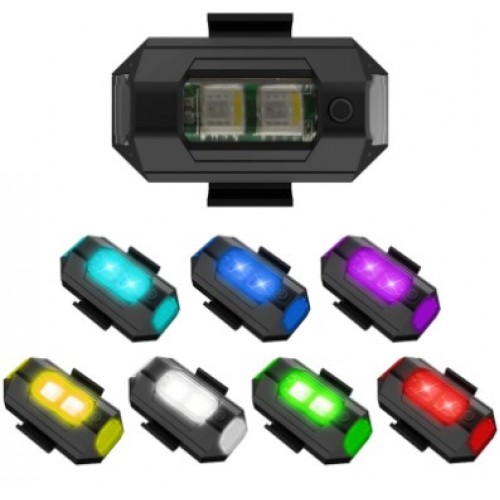 DİYARI FIRSAT 7 Renk Bisiklet Motosiklet Drone Işığı Çakarlı Lamba