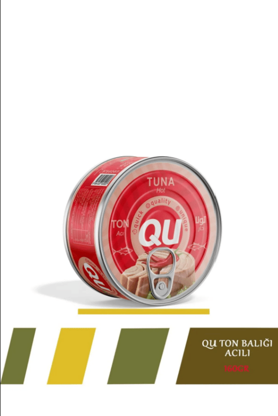 QU Ayçiçek Yağlı Acılı Ton Balığı 160 gr