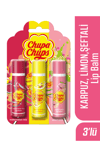 Chupa Chups Lip Balm Dudak Bakım Kremi 4gr Karpuz Şeftali Limon 3lü