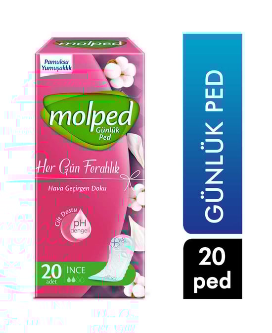 Molped Her Gün Ferahlık Günlük Ped 20'li