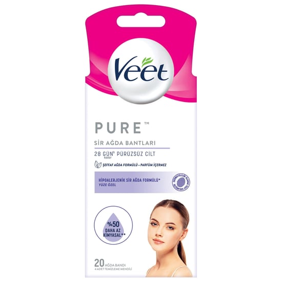 Veet Sir Ağda Bandı 20'li Pure