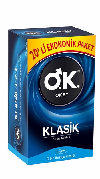 Okey Prezervatif 20'li Klasik Ekonomik Paket