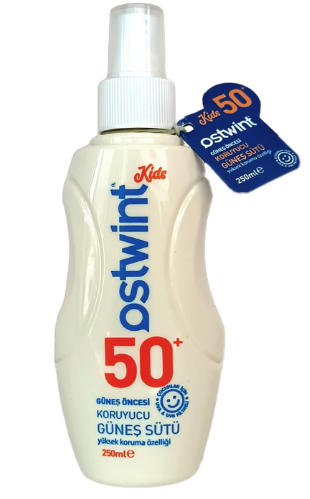 Ostwint Güneş Öncesi Koruyucu Çocuk Güneş Sütü Yüksek Güneş Koruması SPF 50+ 250 ml