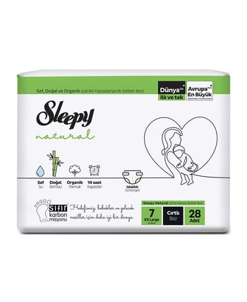 Sleepy Natural Bebek Bezi No:7 28'li XXLarge