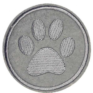 P Parla Aplike Ütü İle Yapışan Gri Pati Arma 5 cm