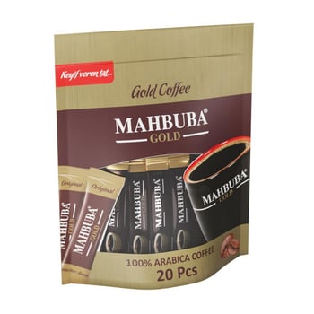 Mahbuba Çözünebilir %100 Arabica Hazır Gold Kahve Tam Kıvamında 20x2gr 