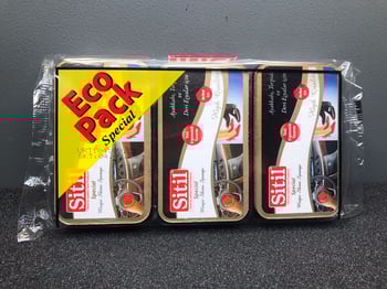 Sitil Evalı Sünger 3'lü Ekopack  Naturel