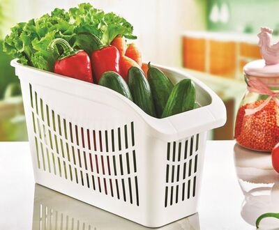 Kent Küçük Dolap Düzenleyici-Plastik Dolap Düzenleyici-Beyaz