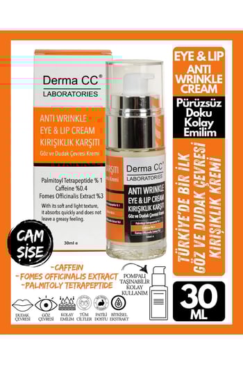 Derma CC LABORATORIES Anti Wrinkle Eye&lip Cream - Göz Ve Dudak Çevresi Kırışık Karşıtı Krem 30 ml
