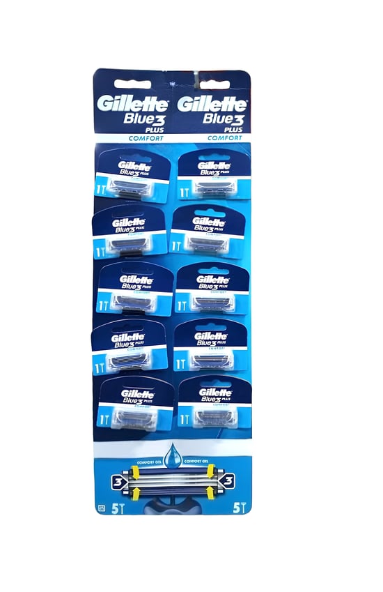 Gillette Blue 3 Tıraş Bıçağı 10'lu Kartela Comfort Plus