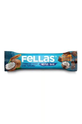 Fellas Meyve Bar - Chialı ve Hindistan Cevizli 40g