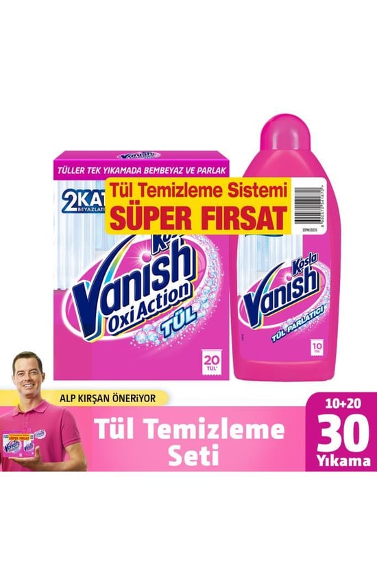 Vanish Kosla Tül Beyazlatıcı 450 gr Gold  + Tül Parlatıcı 450 ml