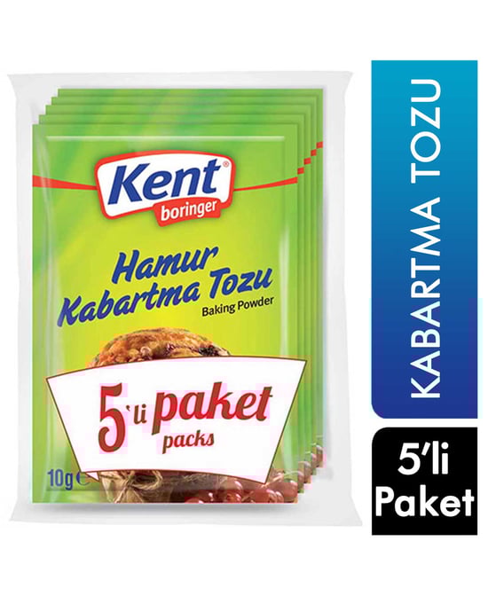 Kent Boringer Hamur Kabartma Tozu 5'li Ekonomik Paket