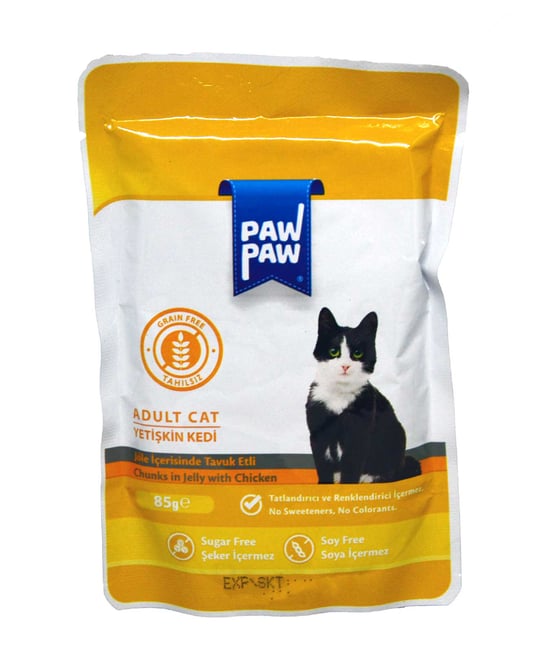 Paw Paw Yetişkin Kedi Maması 85 gr Tavuklu